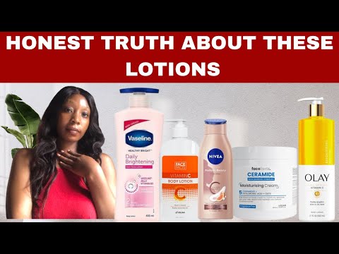 HONEST REVIEW ON THESE LOTIONS | NIVEA | FACE FACT VITAMIN C | DOVE LOTION | VASELINE LOTION