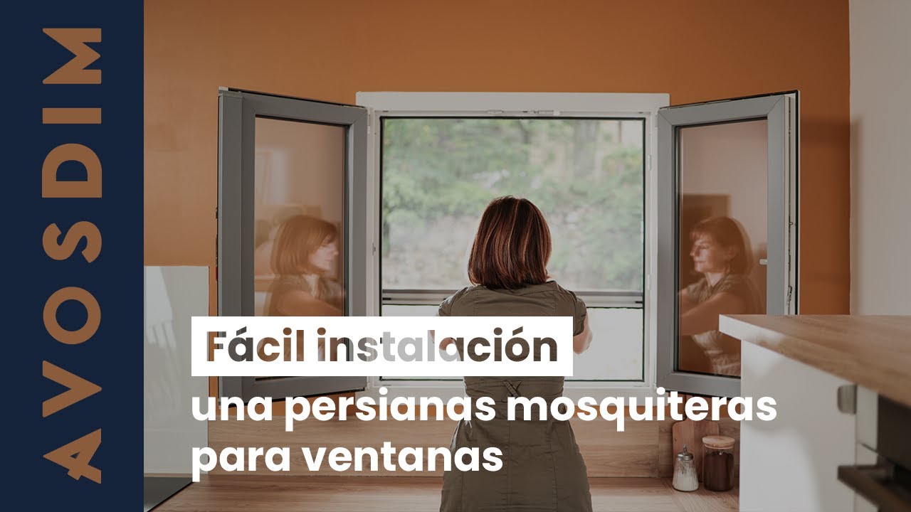¿Cómo se instala una persianas mosquiteras para ventanas?