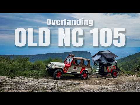Overlanding Old NC 105 In My Jurassic Park YJ