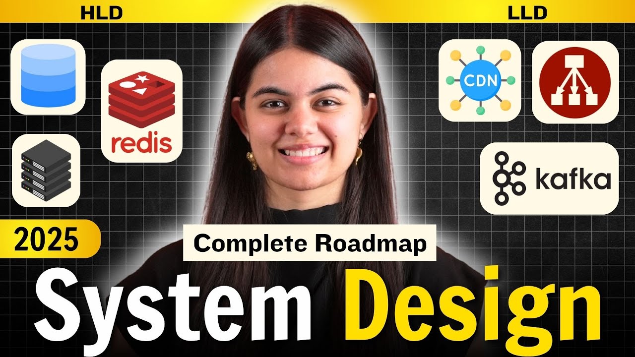 Complete System Design Roadmap 2025 | HLD & LLD by Shradha Ma'am