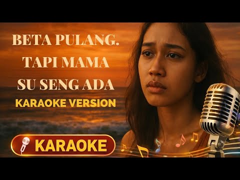 Beta Pulang, Tapi Mama Su Seng Ada | Karaoke Lagu Ambon Sedih Tentang Rindu Mama