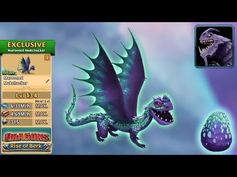 Marooned Mukchucker (Purple Death Collection) Max Level 134 | Dragons: Rise of Berk
