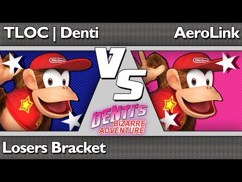 DBA3 Smash4 Wii U - TLOC Denti (Diddy) vs AeroLink (Diddy) - Losers Bracket