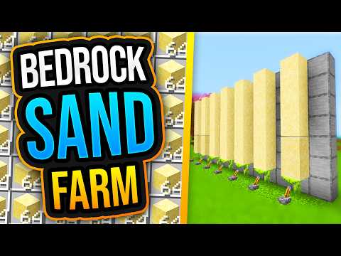 SAND FARM MINECRAFT BEDROCK 1.21