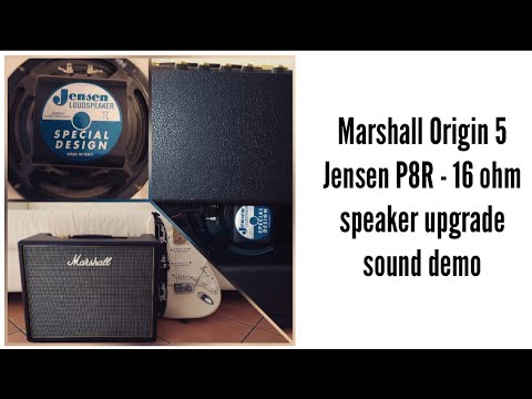 Marshall Origin 5 speaker upgrade - Jensen P8R | Sound demo