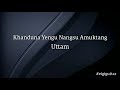 Khangduna Yengu Nangsu Amuktang - Uttam Guitar chords and lyrics