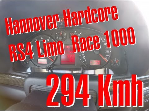 Hannover Hardcore RS4 Limo beim Race 1000 294 Kmh auf der halben Mile Philipp Kaess