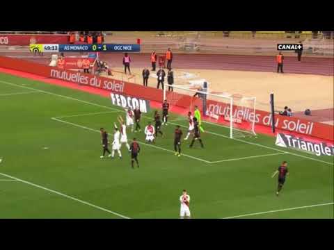 But de la tête de benoit badiashile contre OGC Nice | AS Monaco - OGC Nice