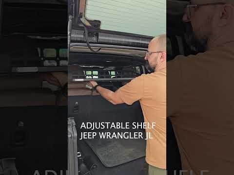 Adjustable Shelf for Jeep Wrangler JLU #bisongear #offroad #overlanding #4x4accessories #4x4