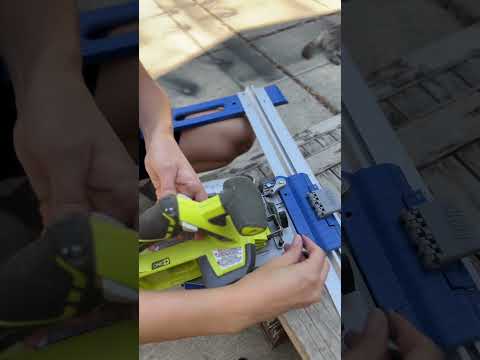 Kreg rip cut guide makes it easy to cut big sheets of wood down without a table saw