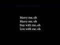 iamNEETA - Marry Me (KARAOKE) Male key
