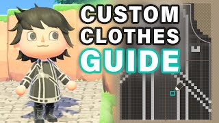 How to make CUSTOM CLOTHES | Kirito Coat Creation ► Animal Crossing: New Horizons