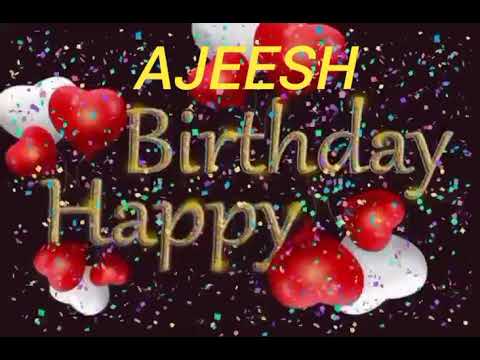 Ajeesh Name Happy Birthday to you Video Song Happy Birthday Song with names
