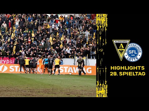 Highlights 29. Spieltag 2021/22: Alemannia Aachen - Sportfreunde Lotte