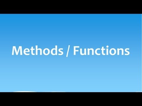 Core Java Tutorial Part 33 Methods Functions