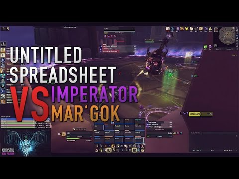 untitled spreadsheet vs Imperator Mar'gok MYTHIC