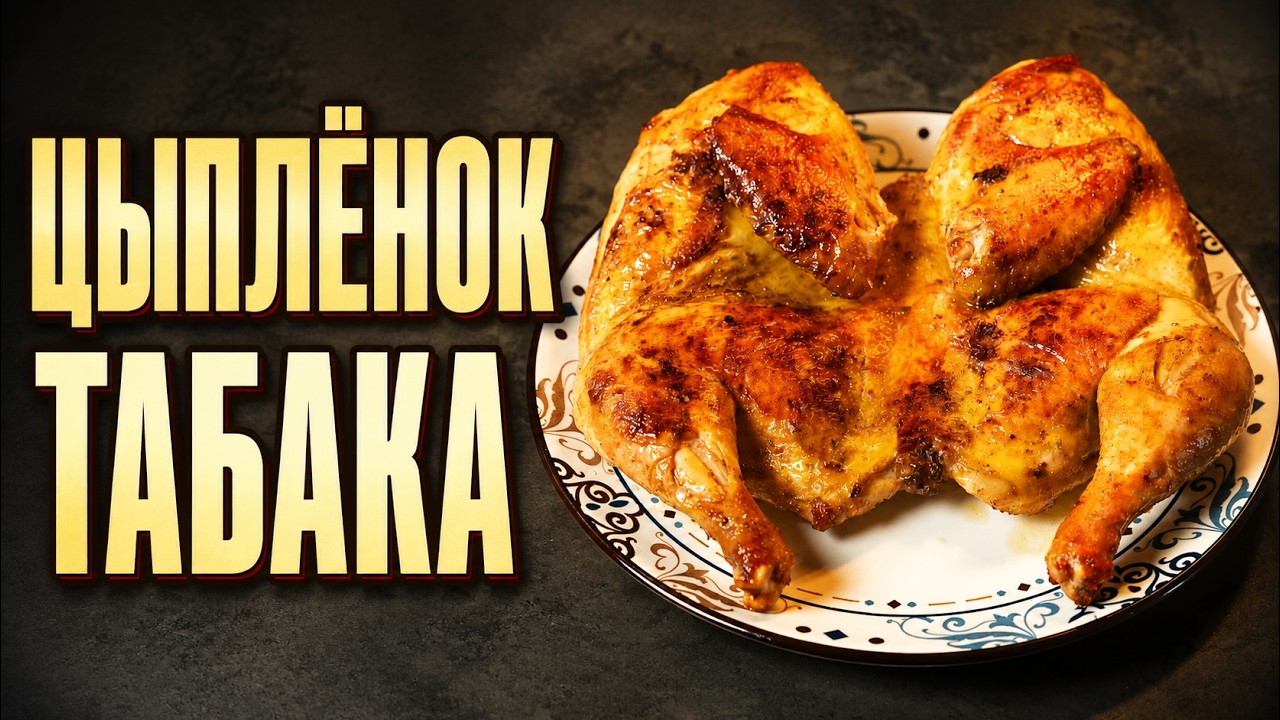 Цыпленок табака - самый вкусный и простой рецепт!