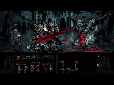 Darkest Dungeon - The Crimson Court - Garden Guardian Boss Fight (Destroying stone shield first)