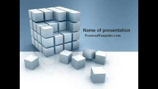 Cube PowerPoint Template by PoweredTemplate.com