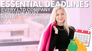 Essential Deadlines Every Limited Company Director Must Know!