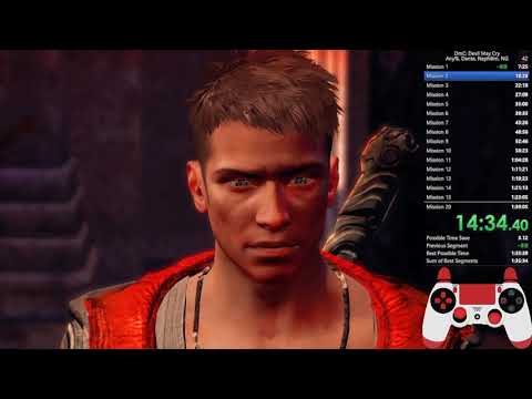 DmC: Devil May Cry Any%, Nephilim, New Game Speedrun Former World Record (1:36:34)