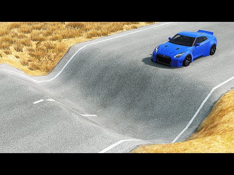 Mobil vs Potholes #6 - BeamNG Drive