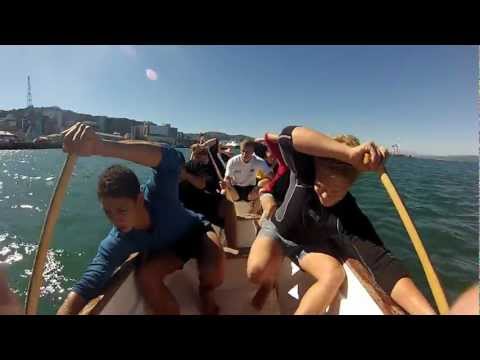 Scots College Dragonboat team, training 18 Feb, video 2
