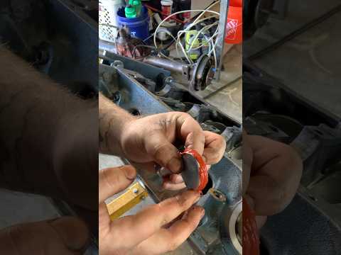 Fast Ford Freeze Plug Installation #ford #restoration #engine #mechanic #harborfrieght #tools