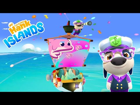 My Talking Hank: Islands - Pilot Hank Adventure With New Boat😋Gameplay Full Screen (Android, iOS)