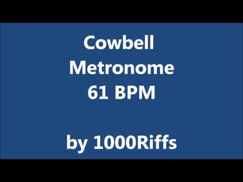 Cowbell Metronome 61 BPM - Beats Per Minute