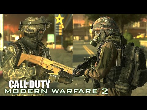 US Army Ranger vs Spetsnaz - MODERN WARFARE 2 REMASTERED NPC Wars
