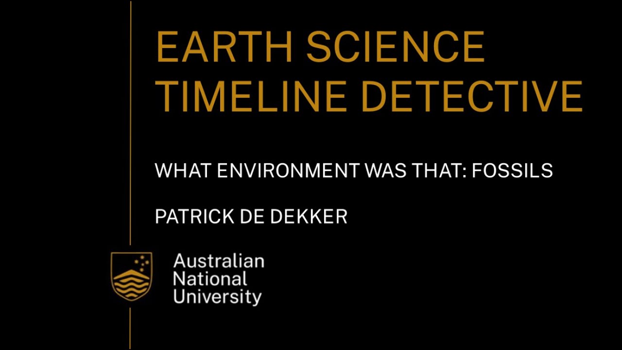 What environment was that: Fossils for year 11 and 12 Earth and Environmental Science students