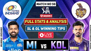 🔴 IPL Live MI vs KOL Dream11 Team MI vs KOL Dream11 Prediction 2022 MI vs KKR Dream11 Prediction