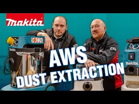Makita dulkių siurblys (šlapiai/sausai) VC4210M, 1200 W, 42 l, 250mbar, darbo prietaiso įjungimas iki 2400 W video