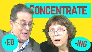 Concentrate - Concentrated - Concentrating - What's the difference