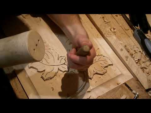 Резьба по дереву  Сервант видео № 2