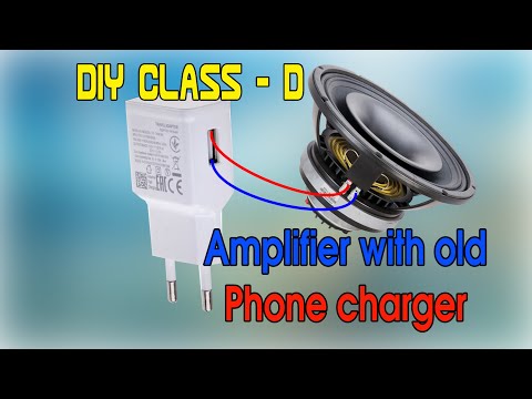 Diy Class D amplifier with old Phone charger