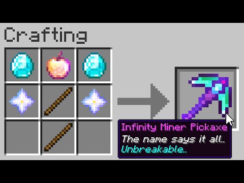Minecraft UHC but you can craft an "Infinity Miner Pickaxe"..
