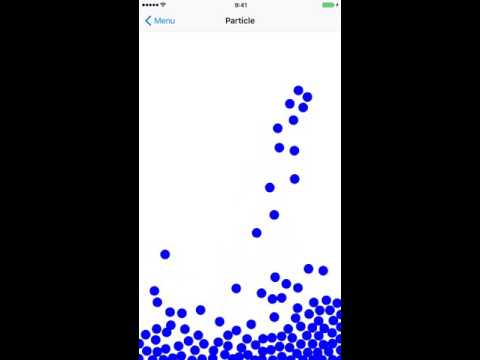 Particle simulation in Swift