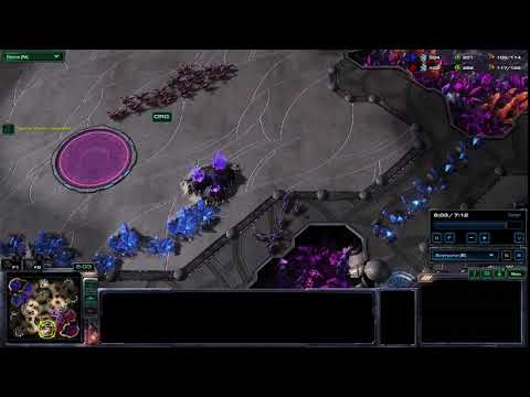 Blue Zerg Serral vs Red Zerg DRG third game in StarCraft 2