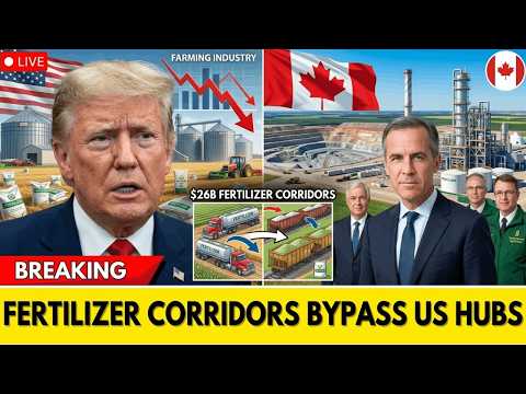 15 MIN AGO: Canada's $26B Fertilizer Corridors BYPASS U.S. Agricultural Hubs — Farmers Collapsing