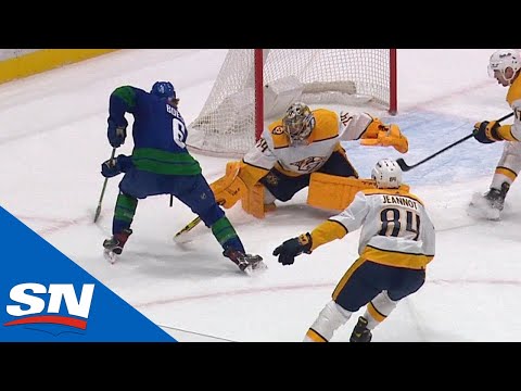 Brock Boeser Undresses Juuse Saros In Close To Score
