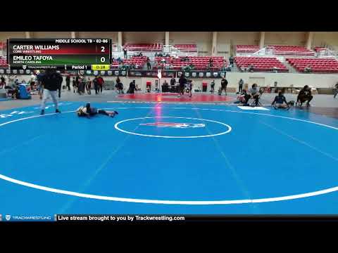 82-86 Lbs Round 2 - Carter Williams, CORE Wrestling Vs Emileo Tafoya, North Carolina Dee5
