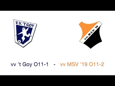 Highlights vv 't Goy O11-1 vs vv MSV'19 O11-2