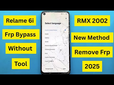 Realme 6i RMX2002 FRP Bypass Without PC | 100% Working Method!