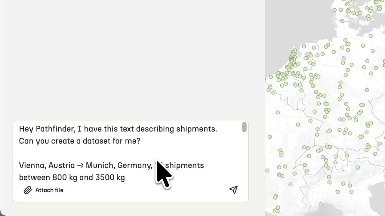 Upload shipment data from text