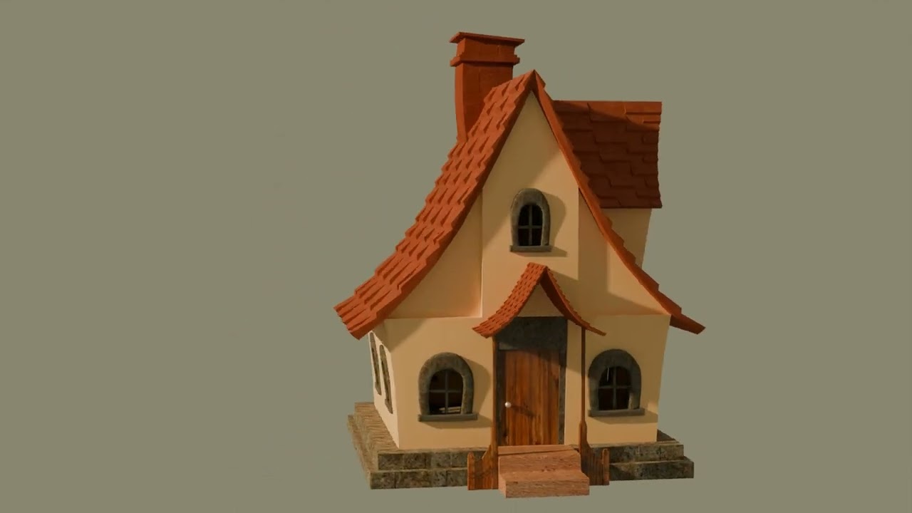 Baita Alpina Modello 3D