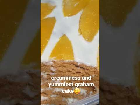 creaminess and yummiest graham cake😋