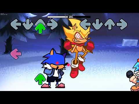 FNF Mod Indie Cross | Full Hedgehoggle Song | Friday Night Funkin' VS Fleetway & Sunky - SONIC.EXE