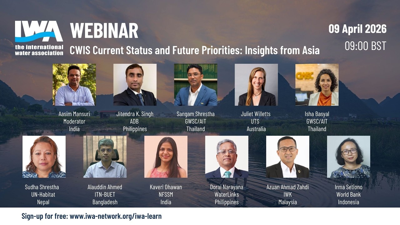 IWA Webinar: CWIS Current Status and Future Priorities: Insights from Asia